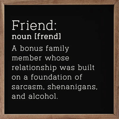 Friend Definition Sign