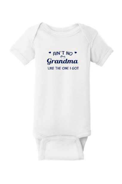 Plain Blue Baby Bodysuit One Piece