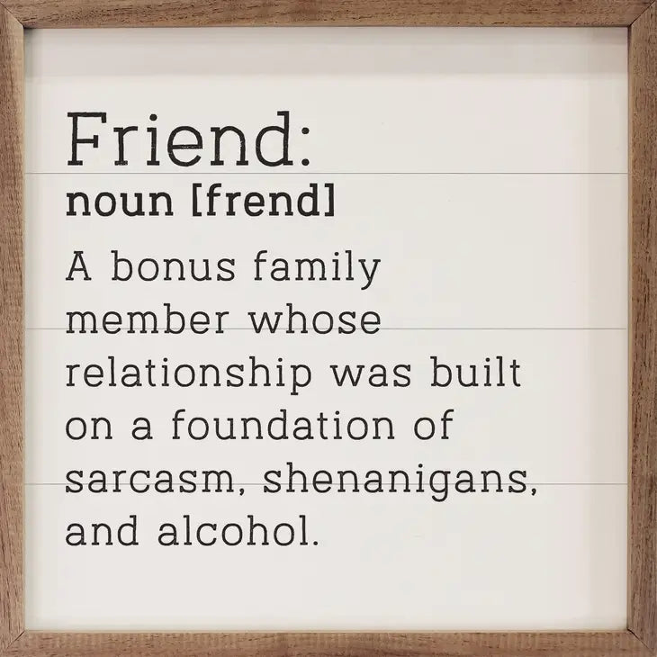Friend Definition Sign