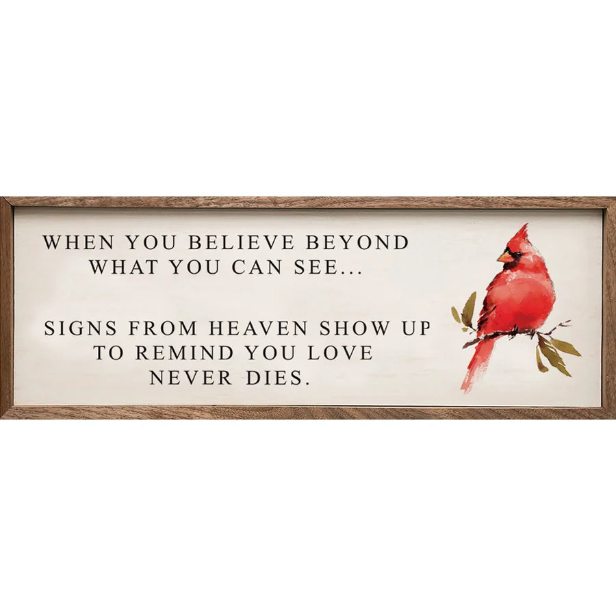 Love Never Dies Cardinal Sign