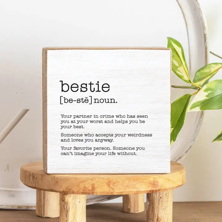 Bestie Definition Sign