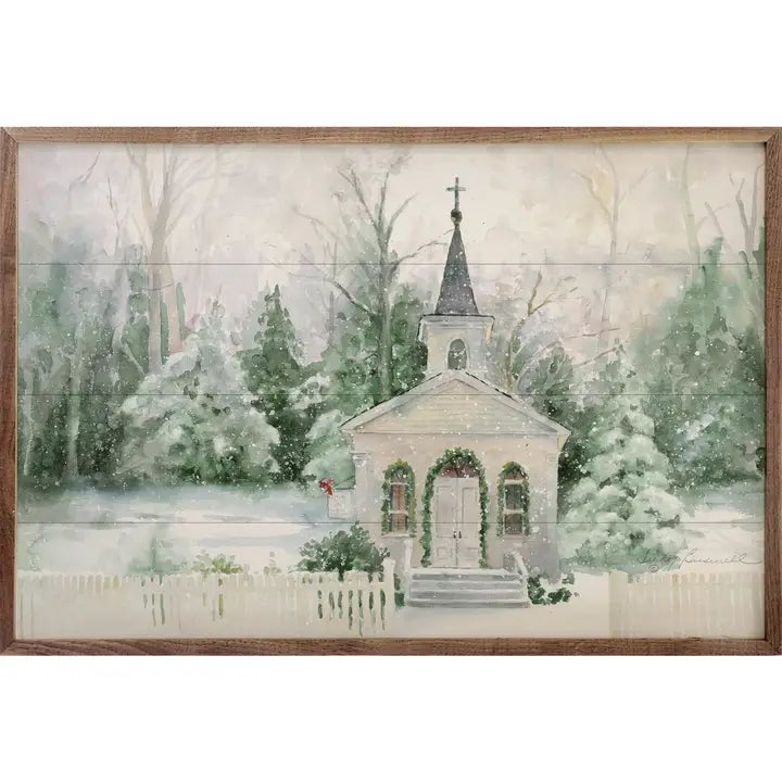 Church in the Winter by Judy Buswell