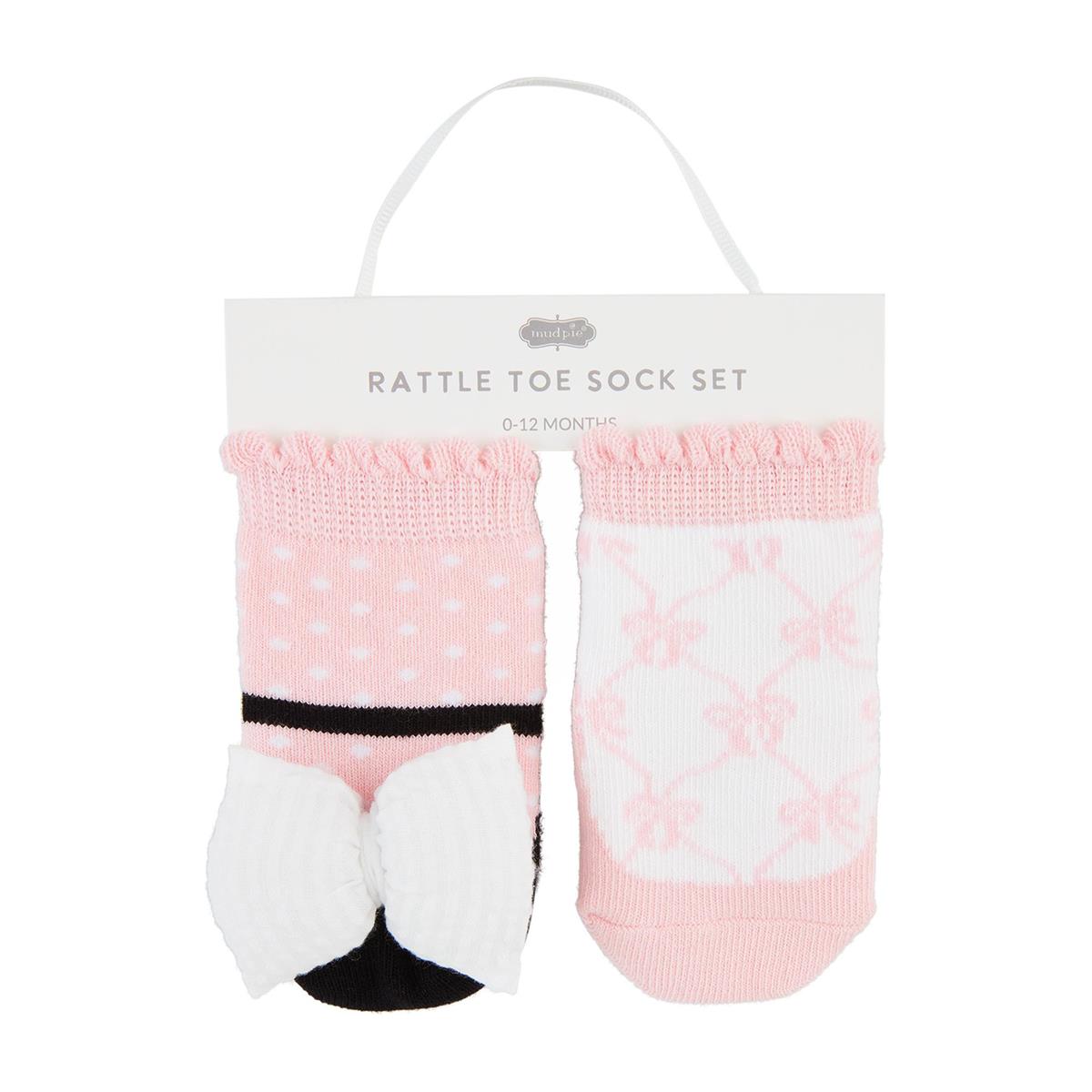 Bow Rattle Toe Sock Sets