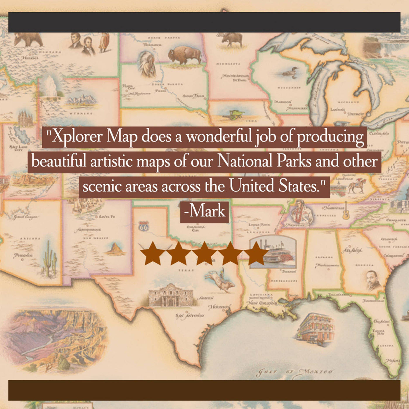 1000 Islands Map Travel Drinkware