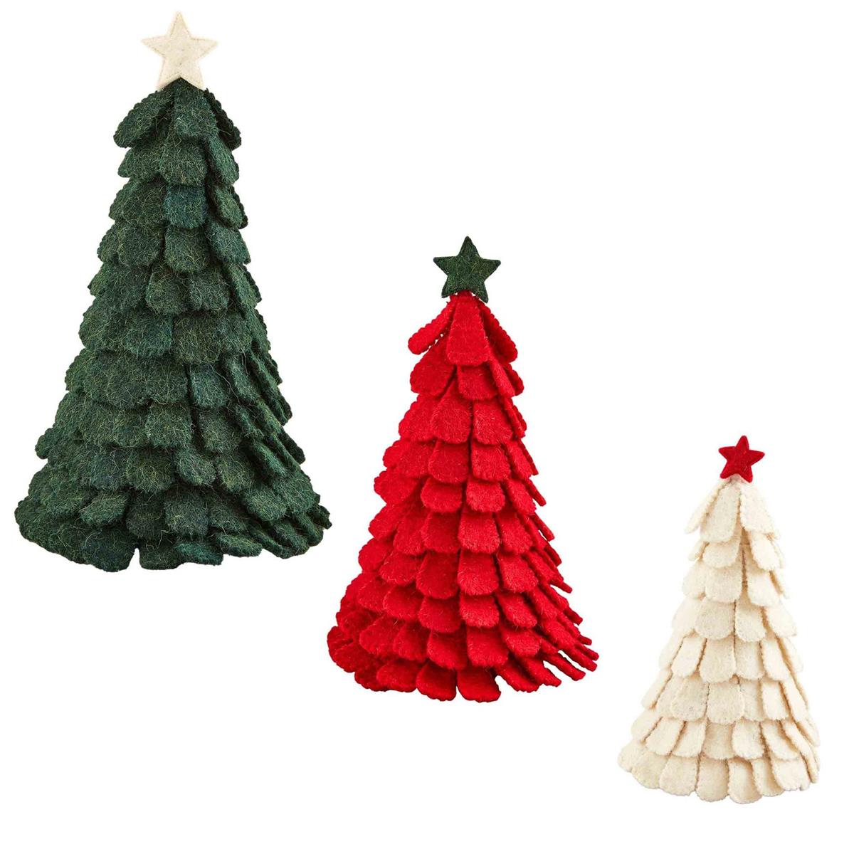 Mud Pie Felt Christmas Trees