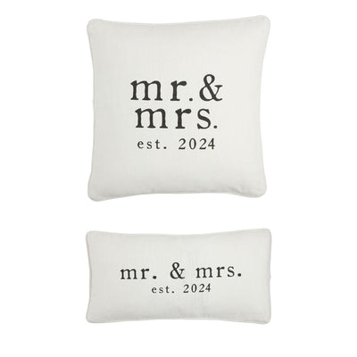 Mr. & Mrs. Est 2024 Pillows
