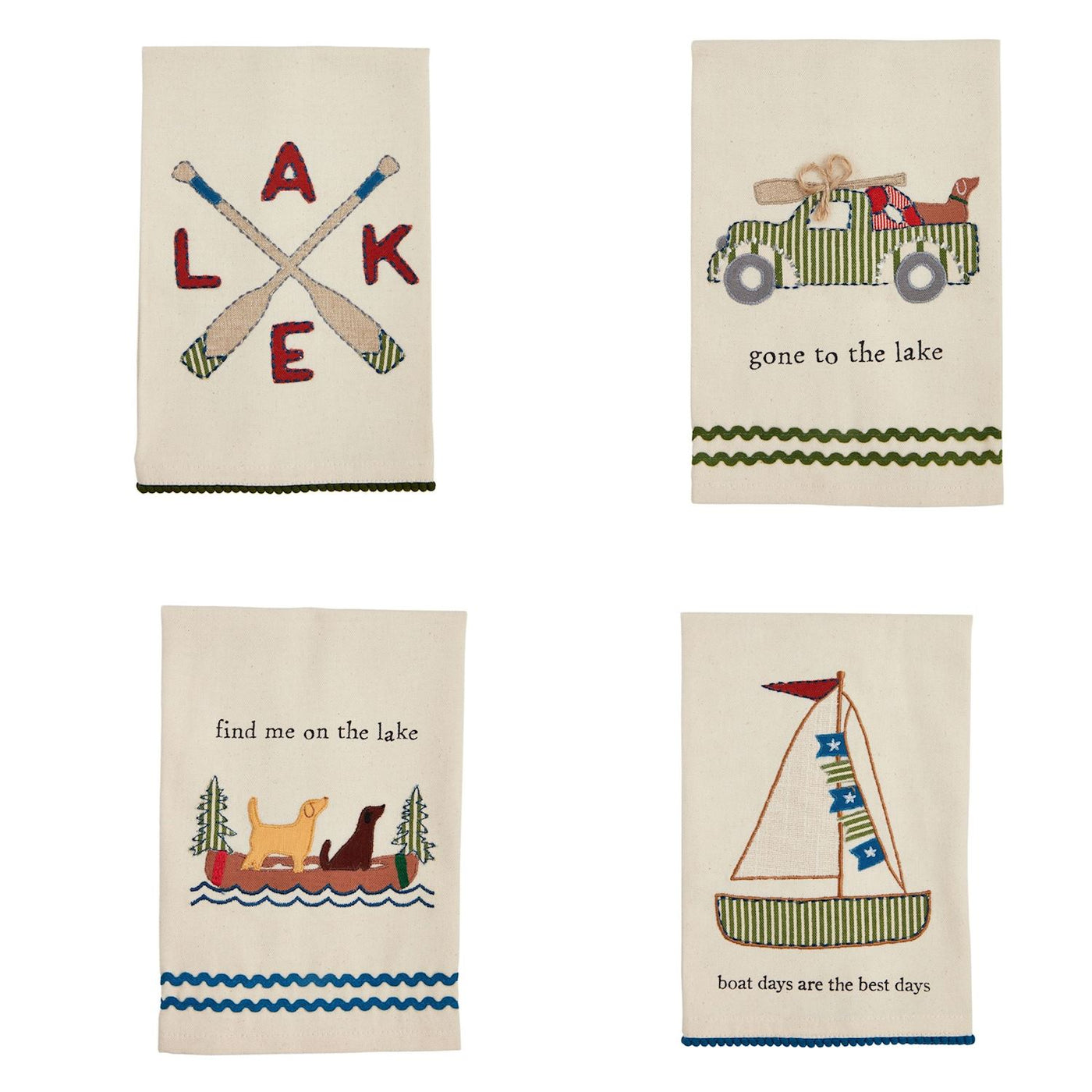 Lake Applique Towels