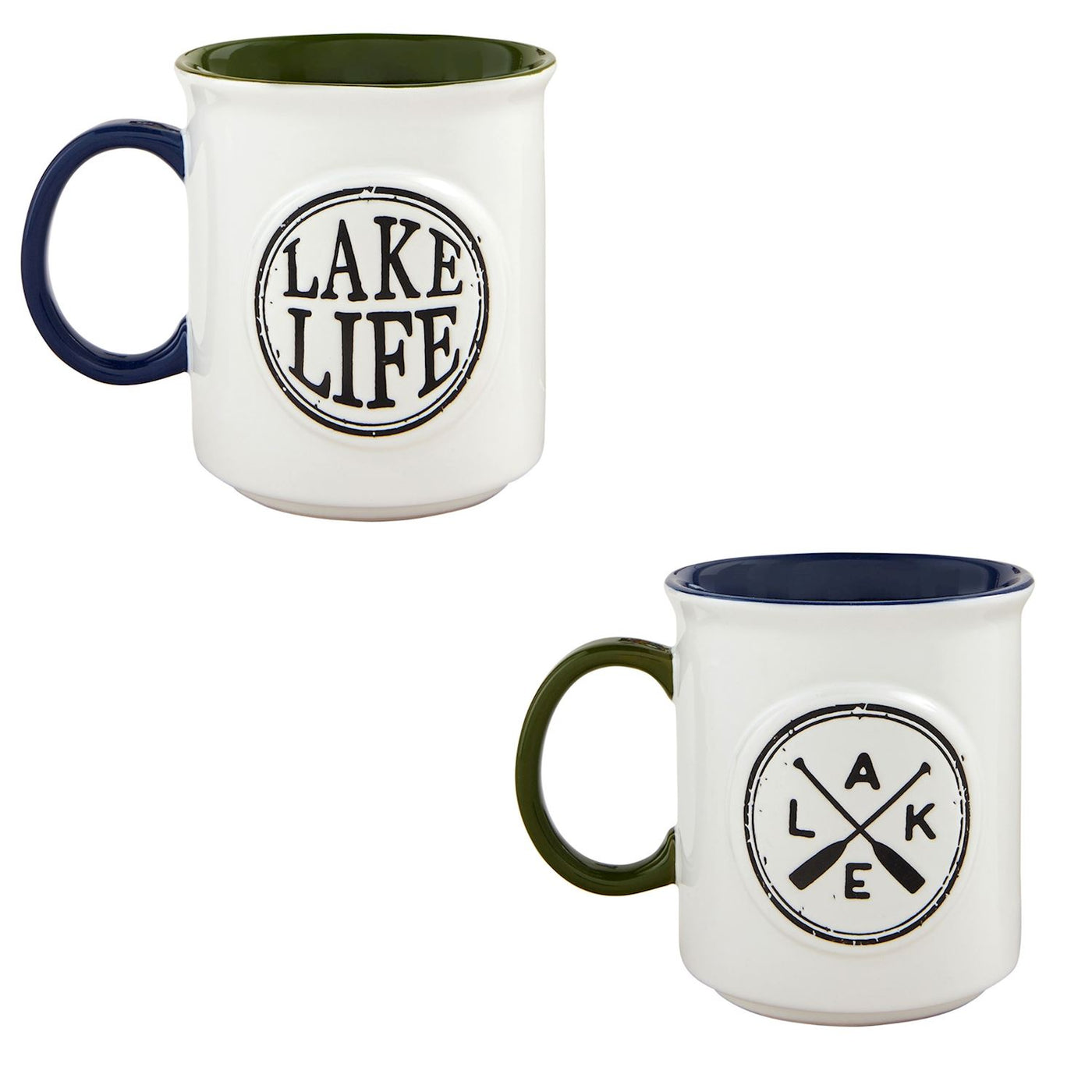 Lake Stamp Mugs Mud Pie