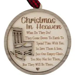 Christmas in heaven ornament