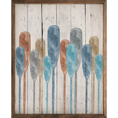 Watercolor Oars