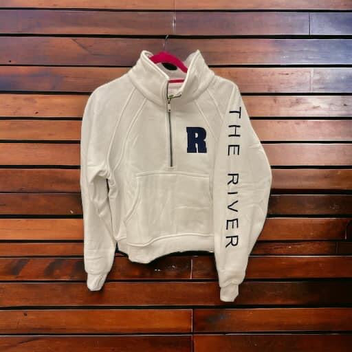 The River Cropped 1/2 Zip Sweatshirt