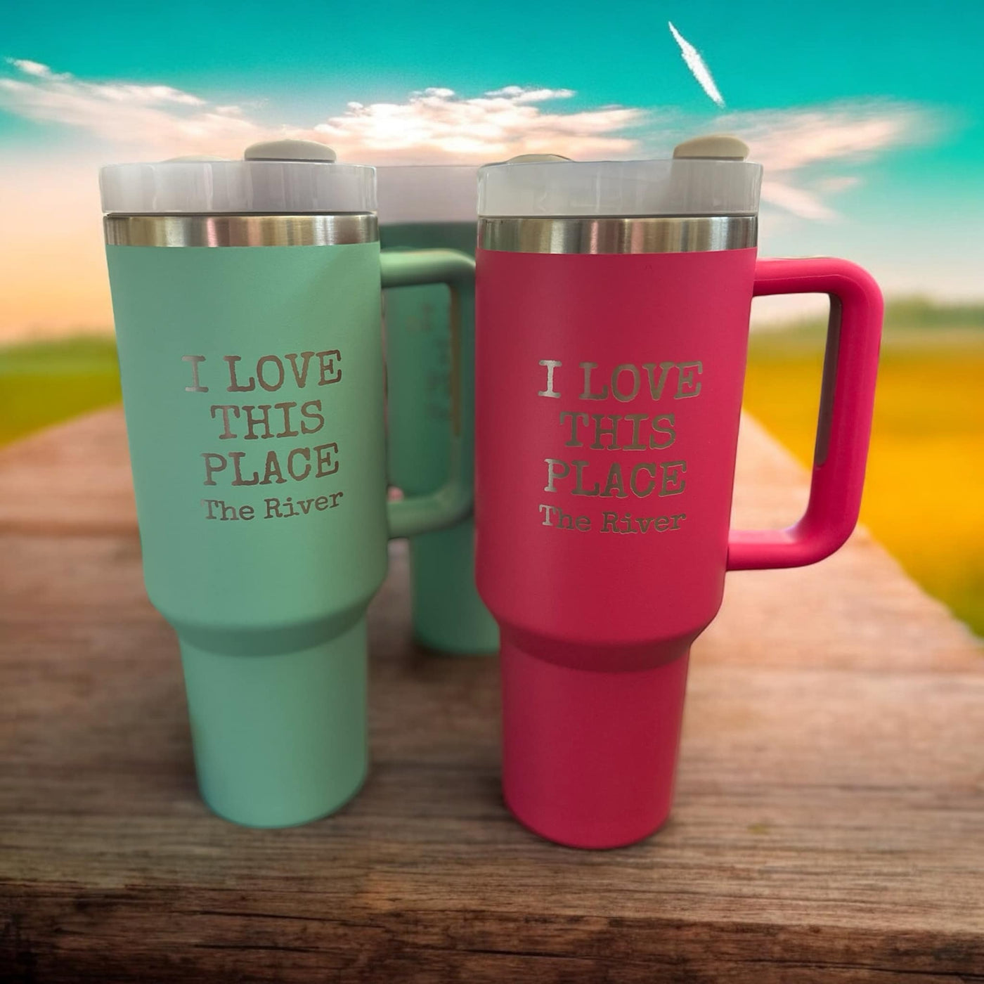 I Love this Place The River 40 oz Tumbler