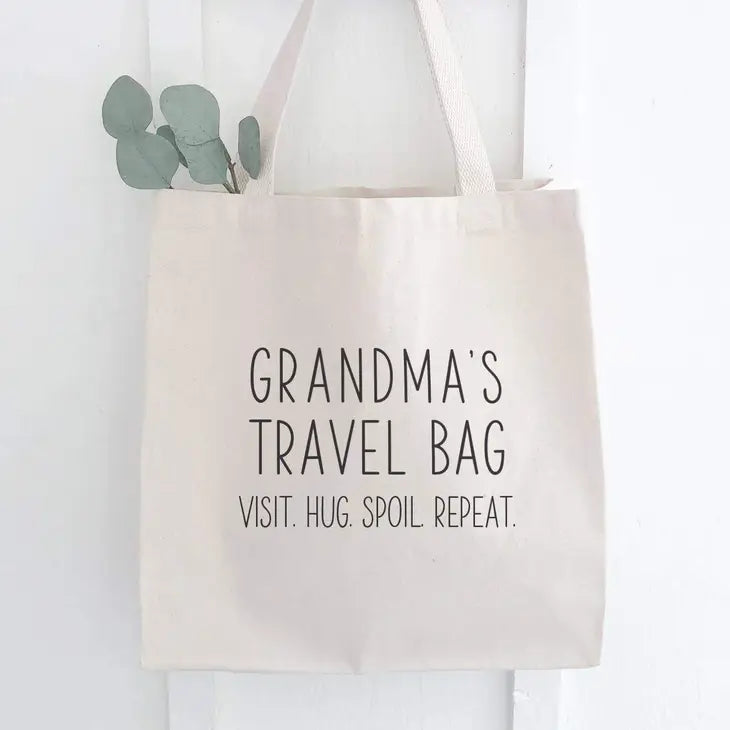 Grandma's Travel Bag Canvas Tote Bag