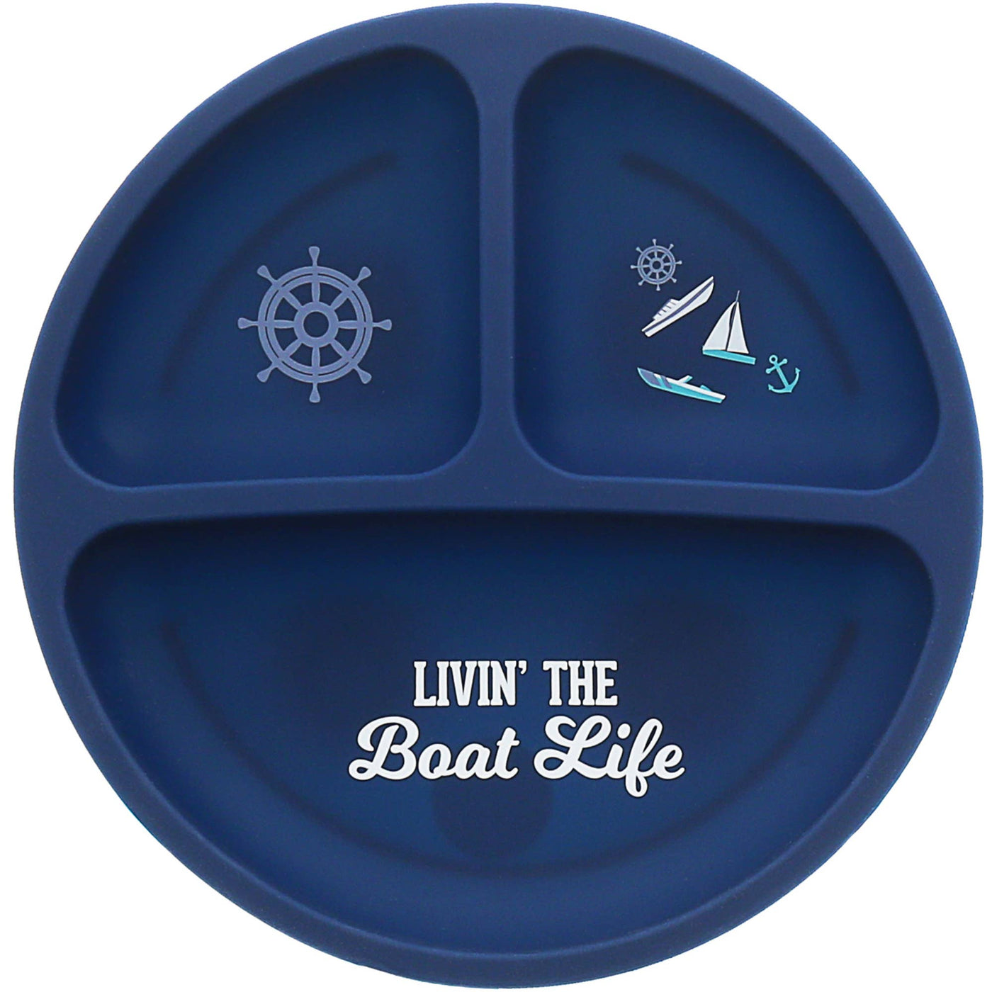 Boat Life - 7.75" Divided Silicone Suction Plate