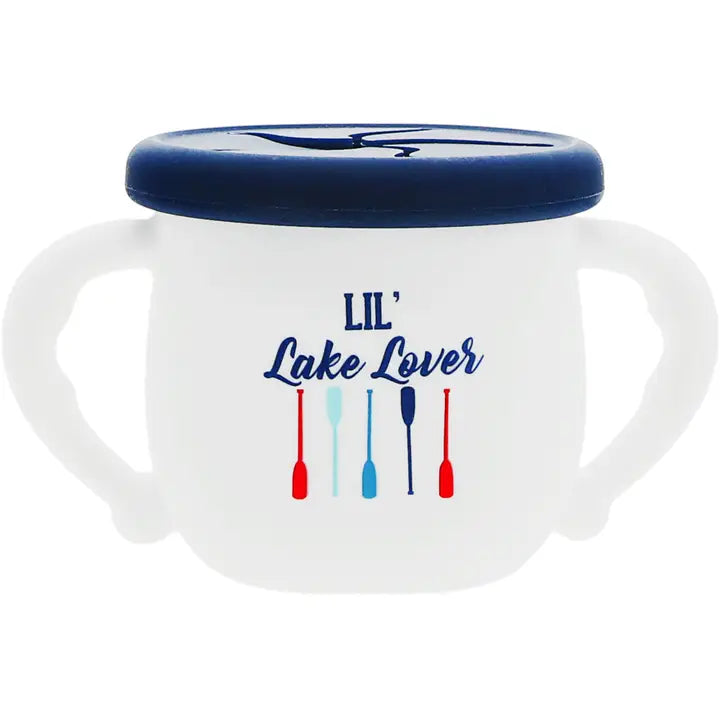 Lil Lake Lover Silicone Snack Bowl with Lid