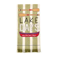 Lake Applique Towels Mud Pie