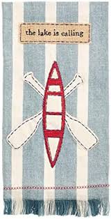 Lake Applique Towels Mud Pie