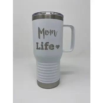 Mom Life 20 oz handle Tumbler Mug