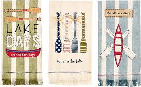 Lake Applique Towels Mud Pie