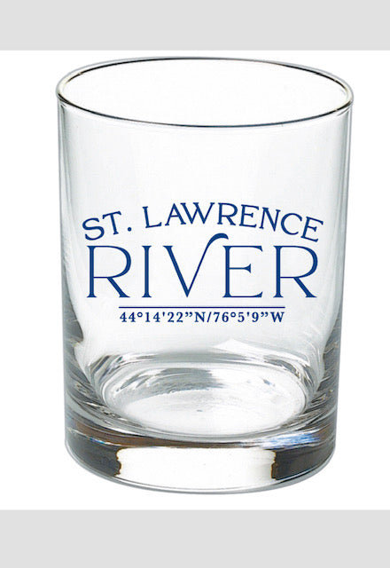 St. Lawrence River Rock Glass New