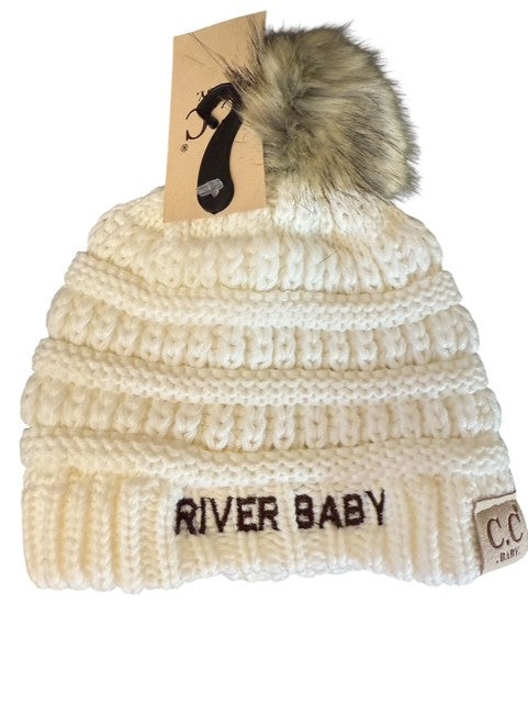 River Baby Single Pom Hats