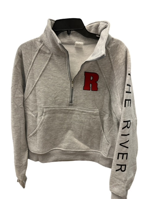 The River Cropped 1/2 Zip Sweatshirt