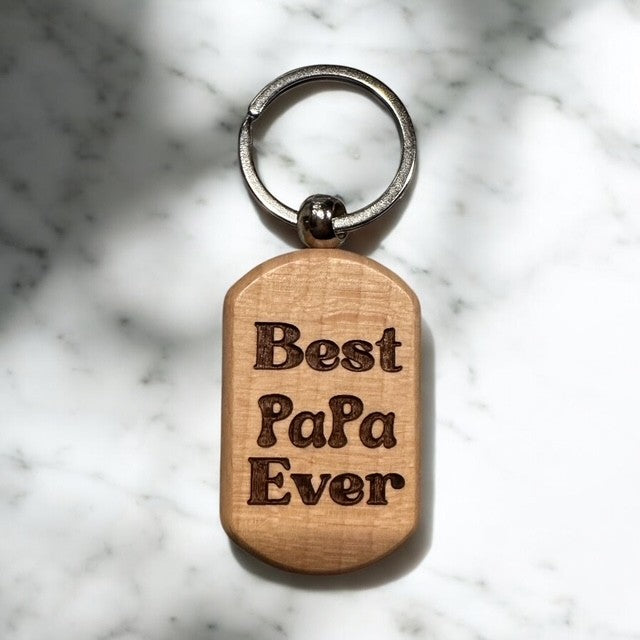 Best Papa Ever Key Chain