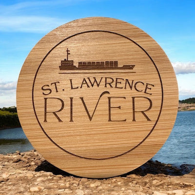River Bamboo Coaster Set