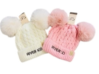 River Kid Double Pom Hat