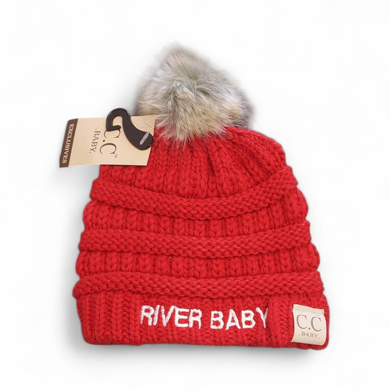 River Baby Single Pom Hats