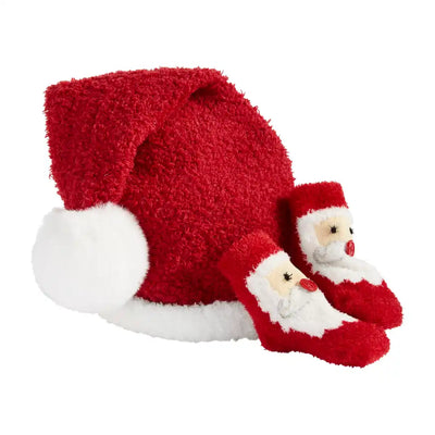 Santa or Reindeer Hat and Sock Set