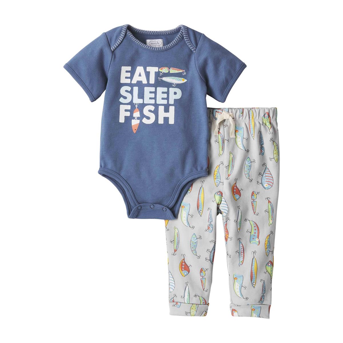 Eat, Sleep Fish Pant Set