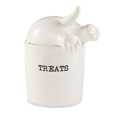 Dog Tail Treat Canister Mud Pie