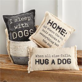 Washed Canvas Dog Pillows