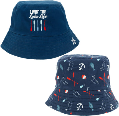 Lake Life Reversible Bucket Hat