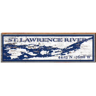 St. Lawrence Signs with Coordinates 3"x12"