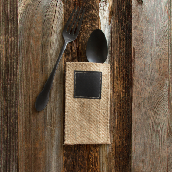Chalkboard Patch Everyday Cutlery Pouch