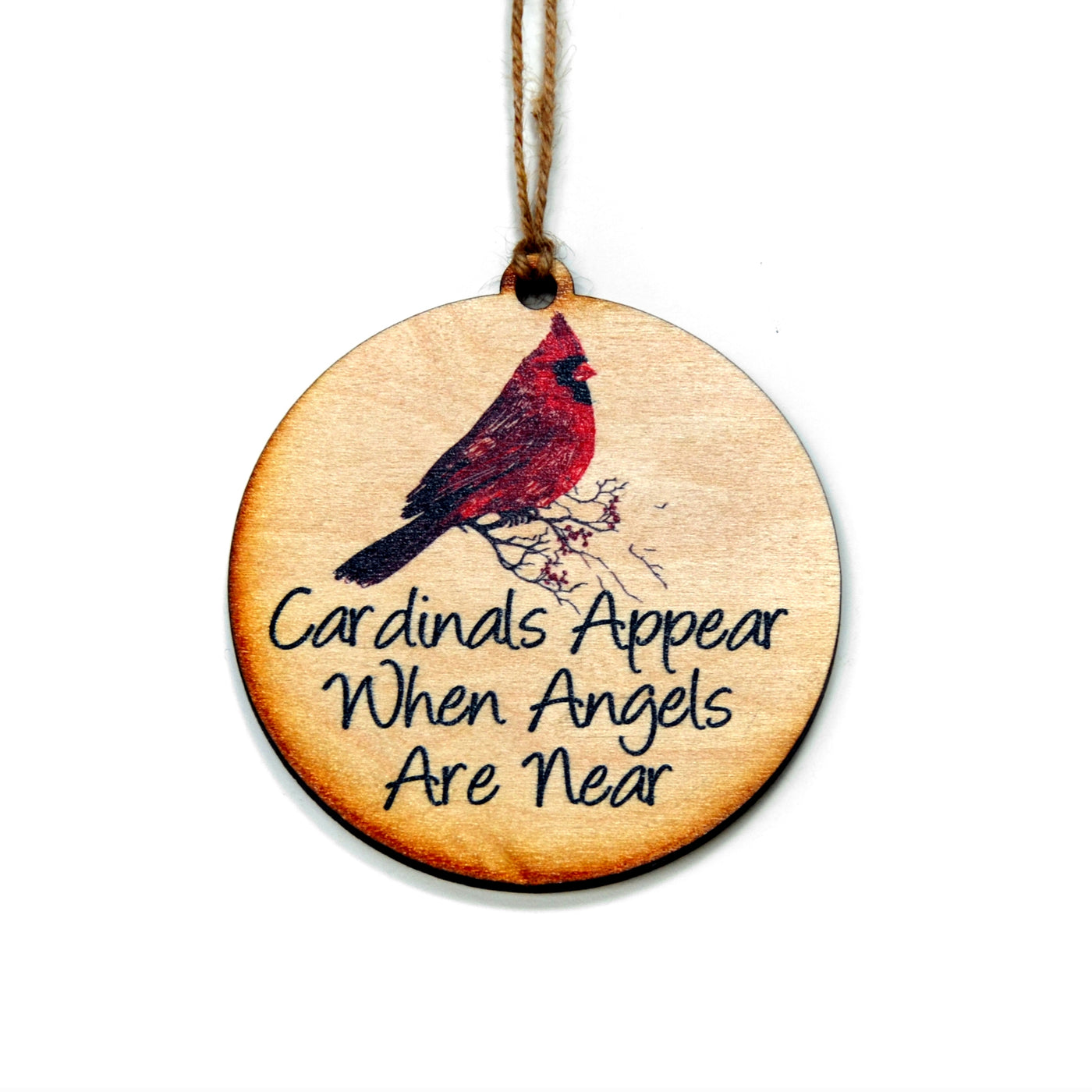 When Angels Appear Cardinal Ornament