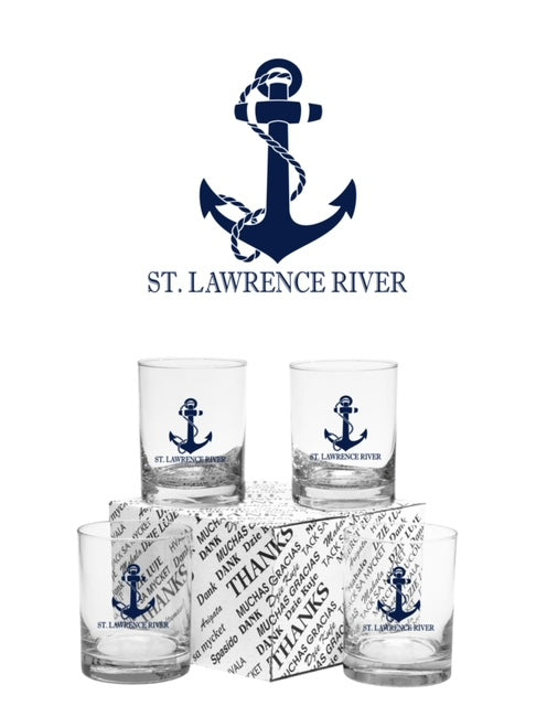 St. Lawrence River Anchor Rock Glasses